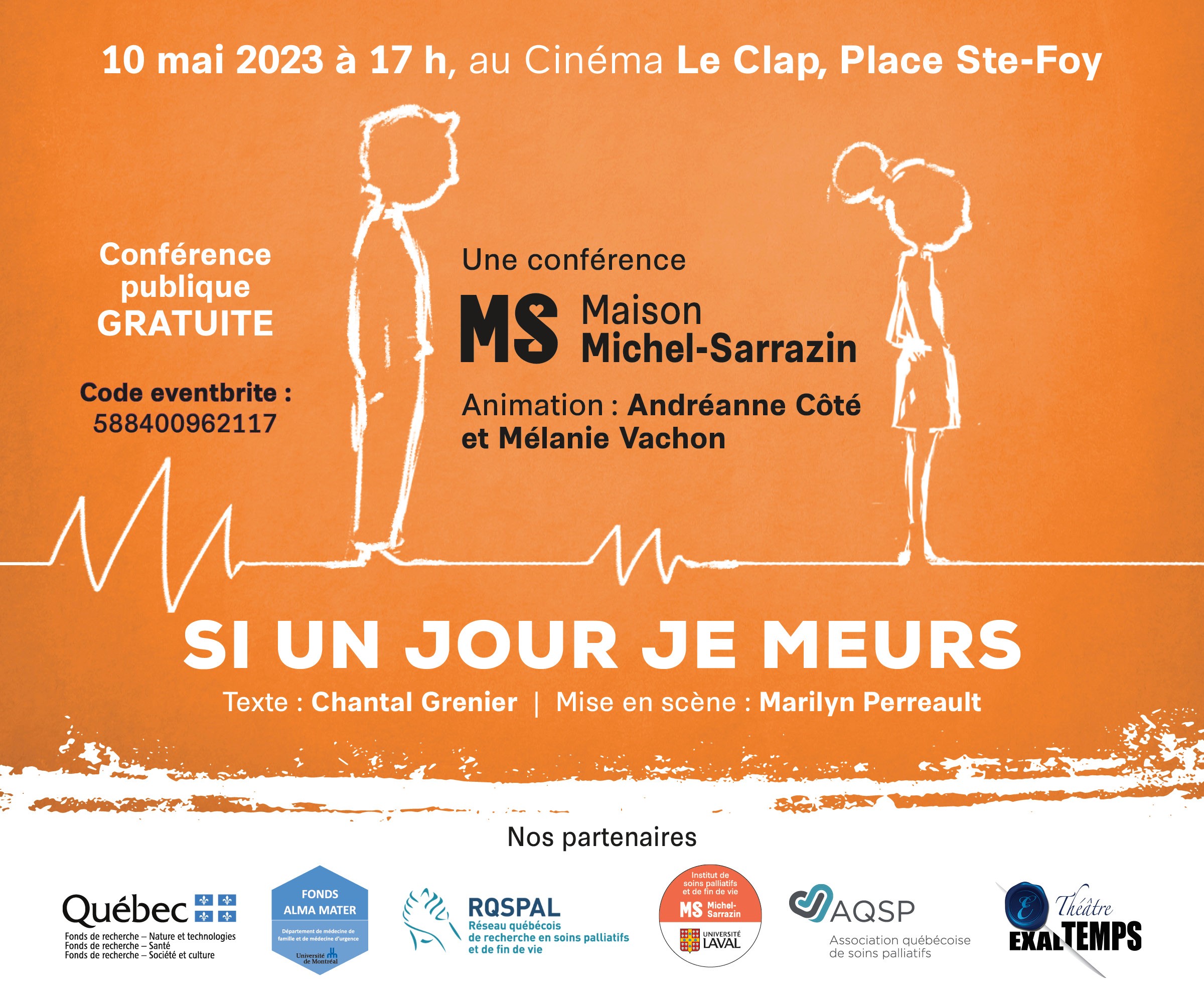Publicité de la conférence annuelle de la Maison Michel-Sarrazin 2023